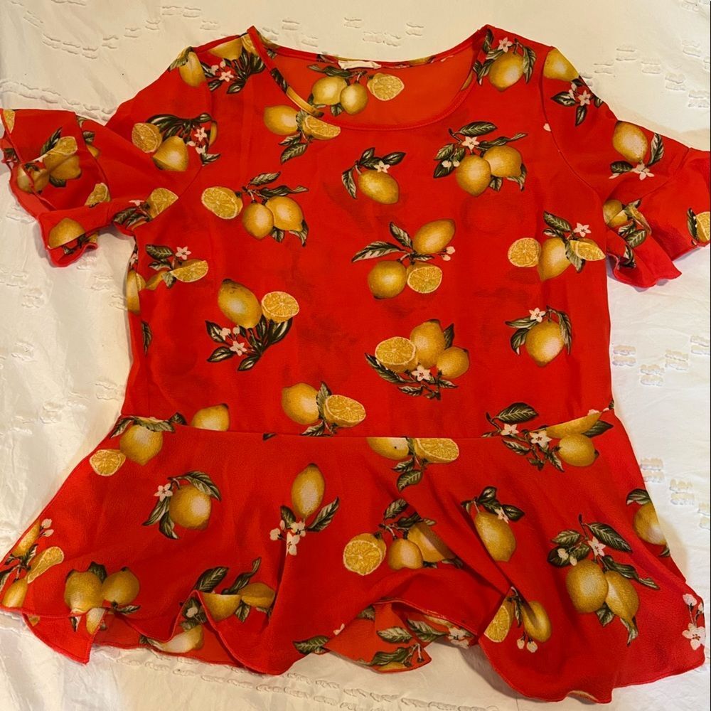 Red lemons blouse o